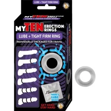 My Ten Lubricated Tight Firm Penis Cock Rings Travel Sex Toys for Men