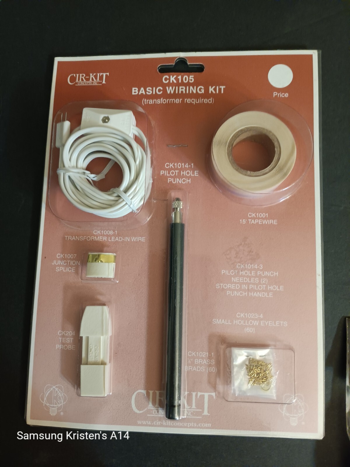 Cir-Kit Miniature Dollhouse Wiring Kit for Basic Electrical Setup  