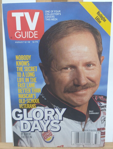 NASCAR, Collectors Covers TV Guide, August 1996 Set of 4, Washington Edition - Picture 8 of 11