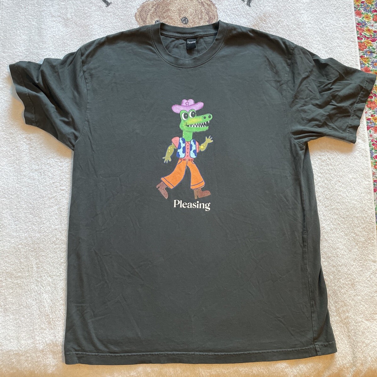 Official Harry Styles Pleasing Happy Friends Crocodile Shirt Adult