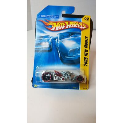 Hot Wheels 2008 Spector Motorcycle Chrome &amp; Red - New Models - 1:64 Collectible