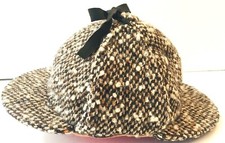 Sherlock Holmes Hat Tweed, 100 Pure Wool, Medium