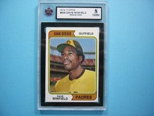 1974 TOPPS MLB BASEBALL CARD #456 DAVE WINFIELD ROOKIE RC KSA 8 NM SHARP!! GL