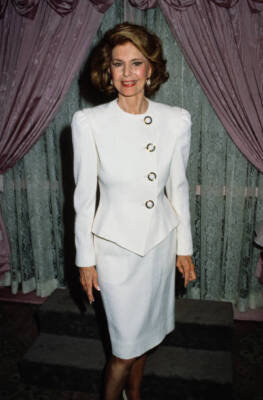 Cyd Charisse attends an event 1990s Old Photo