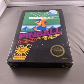 c&iacute;rculo sello pinball completo en caja original nintendo nes juego sin espuma sin inserto