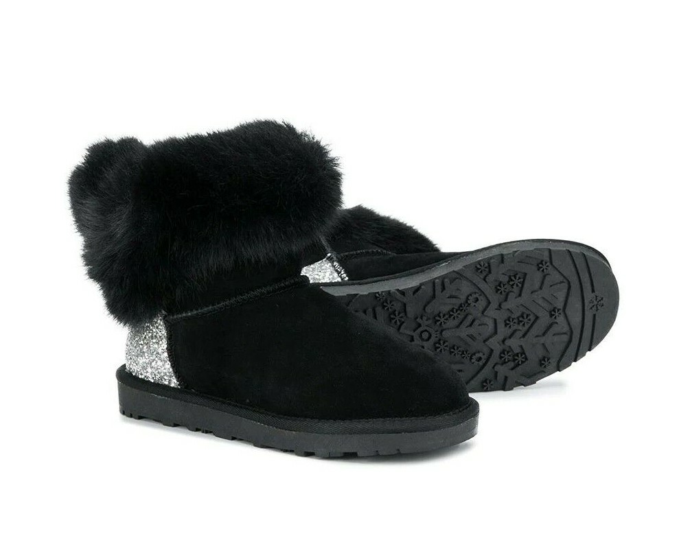 MONNALISA STIVALE UGG NERO BAMBINA INVERNO 25 26 27 – Brutto Anatroccolo
