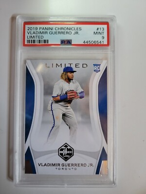 Vladimir Guerrero Jr. 2019 Panini 13 Limited Rookie RC PSA 9 Blue