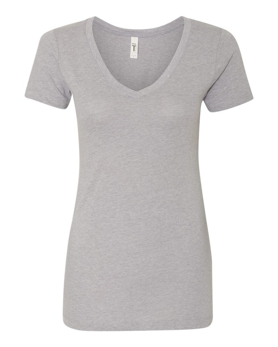 Next Level-Women's Ideal V-Neck Short Sleeve T-Shirt 1540 Heather