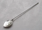 *RARE* Rare 835 Silver Balt Shape Straw by C. Widmann, Pforzheim