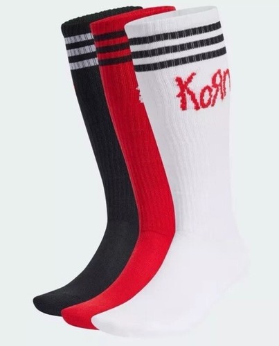 Calze Adidas x Korn | TAGLIA LARGE | Confezione da 3 paia LE 30° Rosso Nero Bianco - Foto 1 di 9