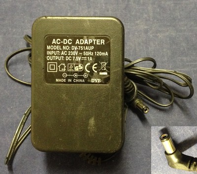 Chargeur Secteur 9V 1A DVE DV-91AUP - Connecteur 5.5mm/2.5mm, Occasion Excellent état