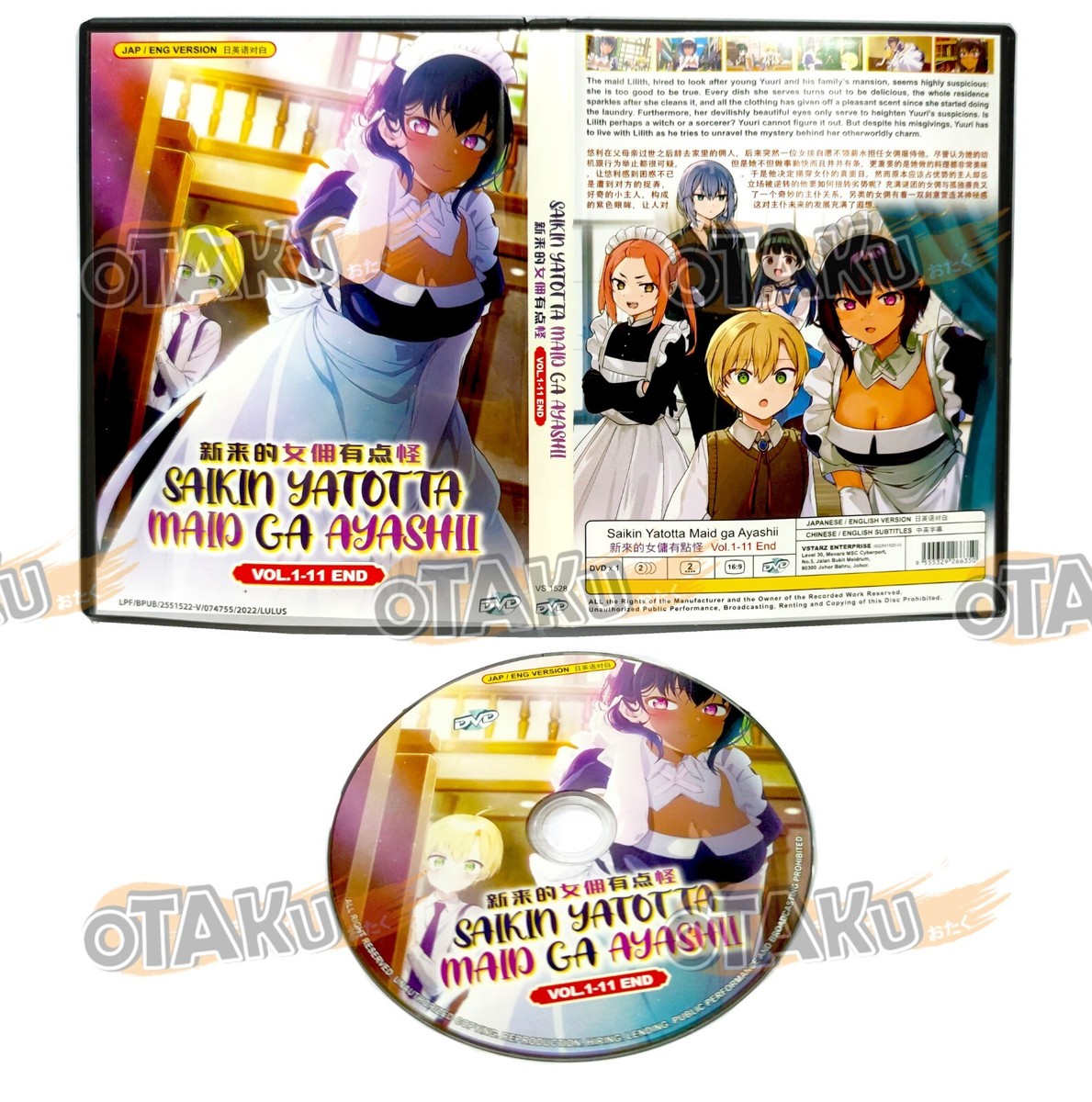 SAIKIN YATOTTA MAID GA AYASHII - COMPLETE ANIME TV SERIES DVD (1