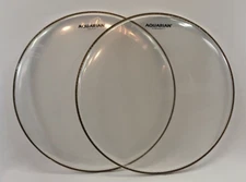 Aquarian Drumheads 18" Batter and Resonant Heads (Top and Bottom)