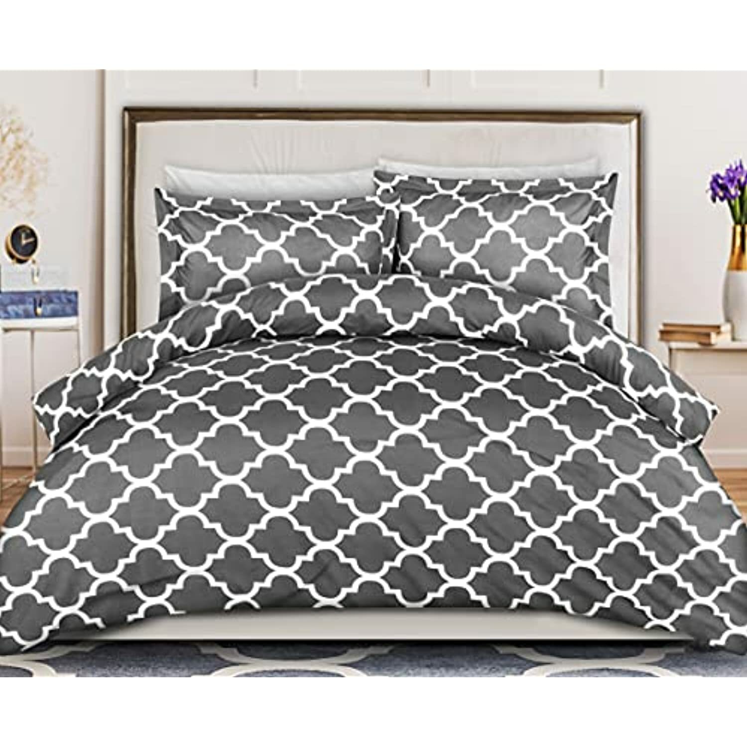 Luxury King Size Bedding Set – Duvet Cover with 2 Pillow Shams-image
