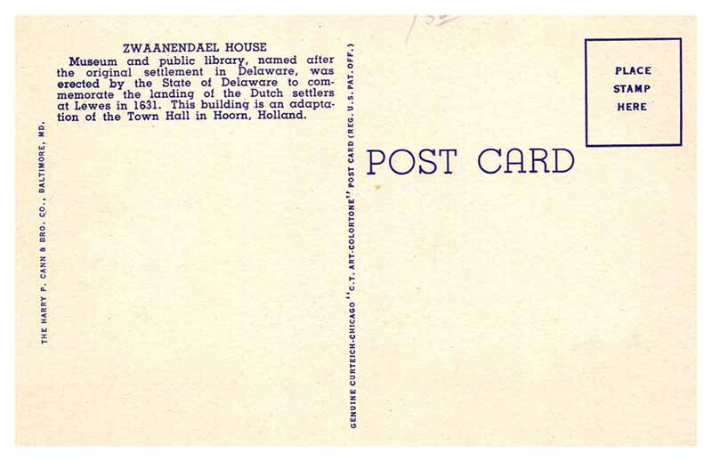 Postcard BUILDING SCENE Lewes Delaware DE AP3318 eBay