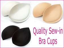 Sew in Bra Cups - Great for Wedding Dresses Dressmaking - SIZES AA-E Cup