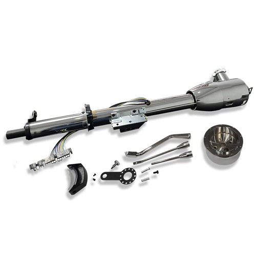 Columna de dirección automática inclinable cromada GM 30" con indicador de cambio y llave y adaptador - Imagen 5 de 10