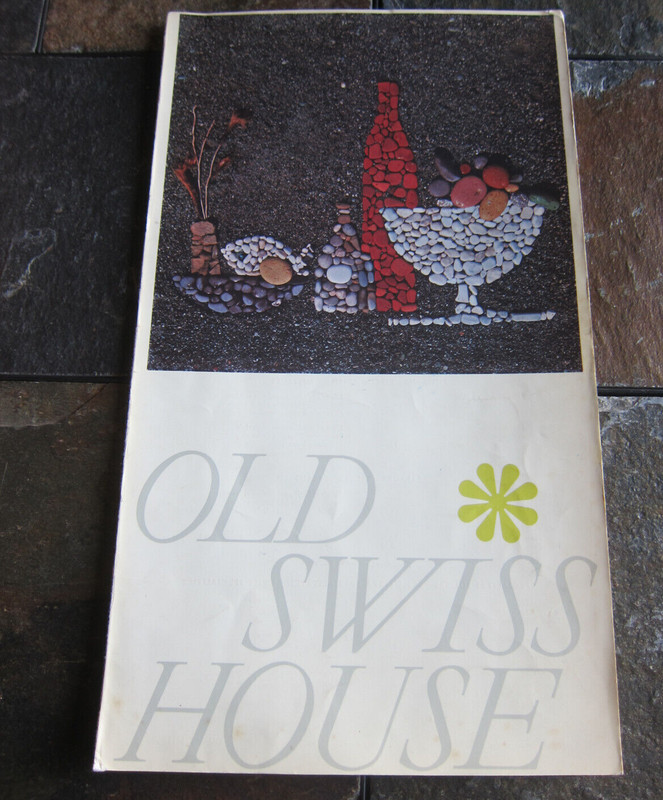 Old Swiss House Menu Luzern Switzerland Lucerne