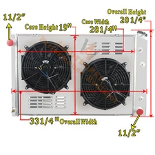 716 3 Row Radiator+Shroud+Fans For 73-87 CHEVY C/K 10 20 30 GMC Suburban Pickup