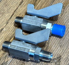 Set 2 NEW Graco Low Pressure Ball Valve Fluid Liquid Control 500 PSI 34 Bar