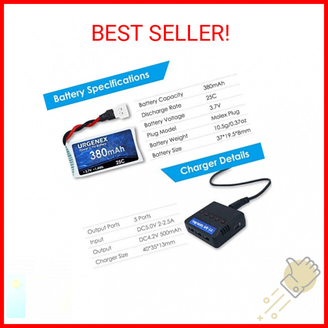 YUNIQUE GREEN-CLEAN-POWER - Li-ion Batterie 3.7V 3000mAh für RC Auto