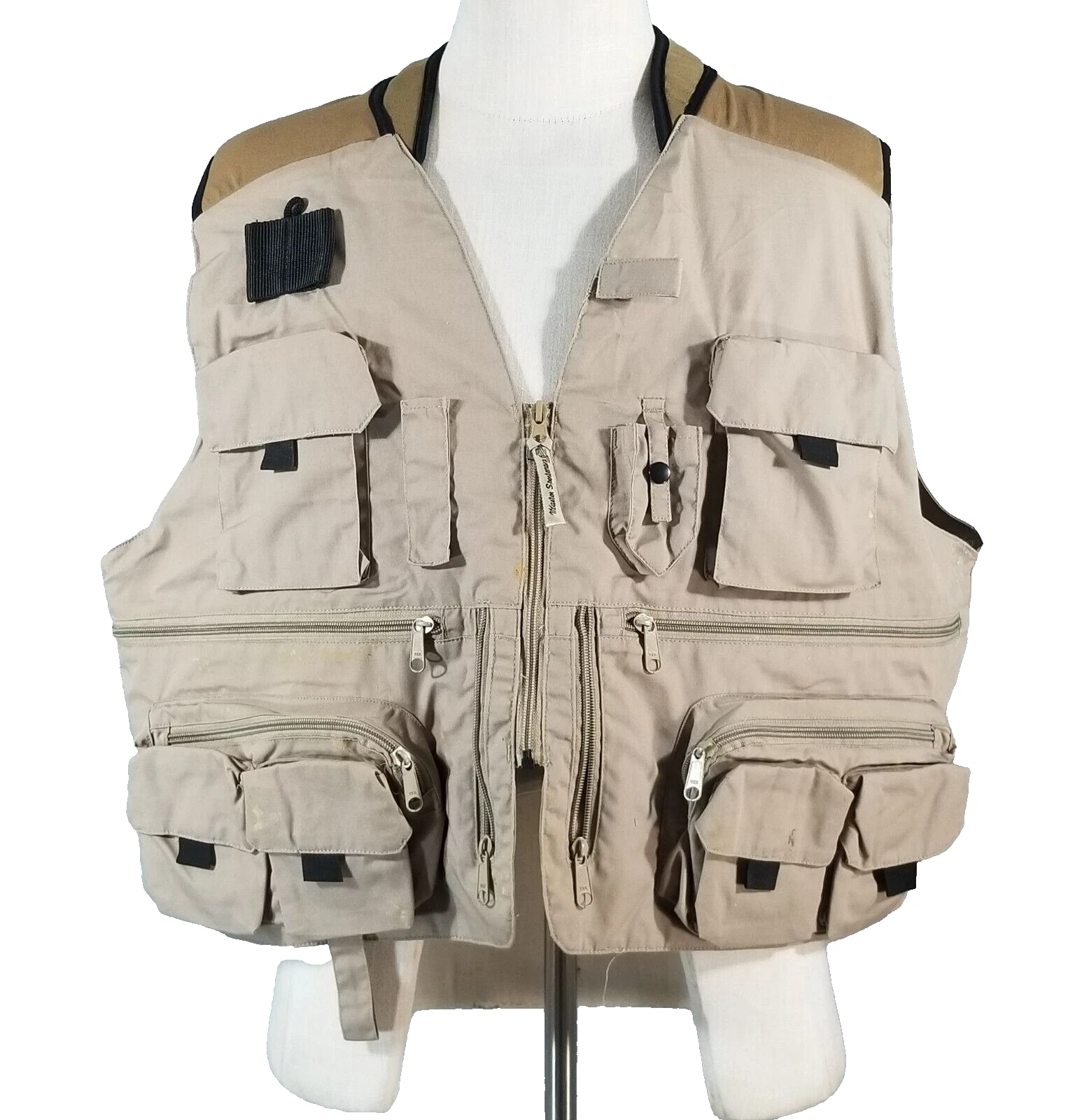 Master Sportsman cargo vest fishing photography vest men's 2XL XXL beige outdoor