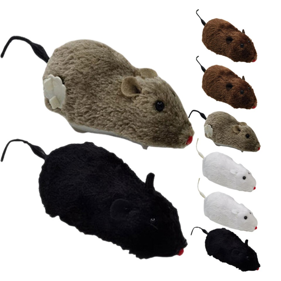 Pchnfei Aufzieh-Pelzmaus - Interaktives Katzenspielzeug Mit Realistischer Bewegung