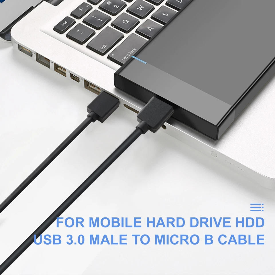 3X Micro USB 3.0 Cable High Speed Data SYNC For HDD Portable External Hard Drive - Image 4 of 4