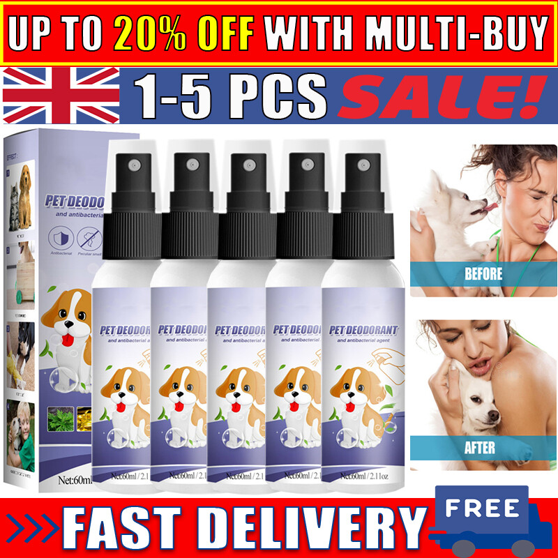 Spray desodorante para mascotas elimina olores aire fresco desodorante spray para perros y gatos 60 ml/