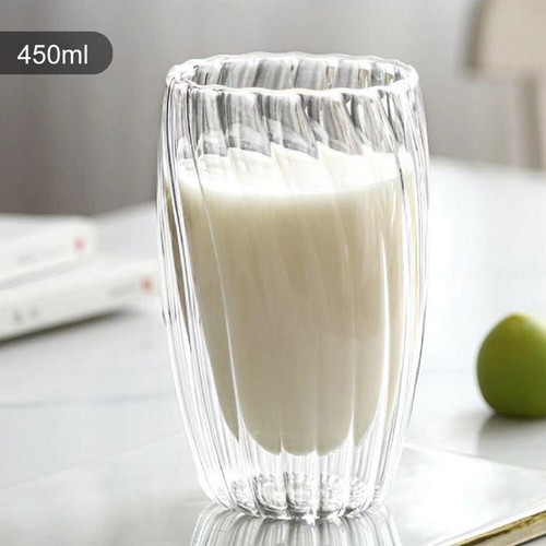 *Vasos aislantes de doble pared taza térmica de vidrio de café taza de té 250/350/450 ml - Imagen 9 de 19
