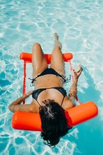 Red Water Hammock, Inflatable Pool Float