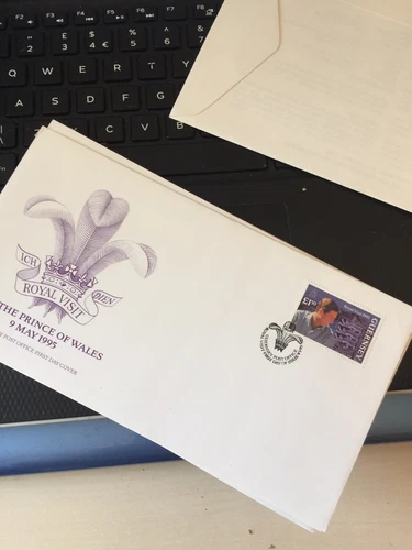 Guernsey Stamps 1995 Prince Of Wales Visit FDC First Day Cover KING CHARLES