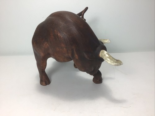 Vintage MCM Ceramic Bull Figure Taurus Toro Statue Figurine 11x7 - Picture 2 of 12