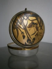 Art Nouveau Candy Box 1900 Iris Butterfly Naturalist Antique