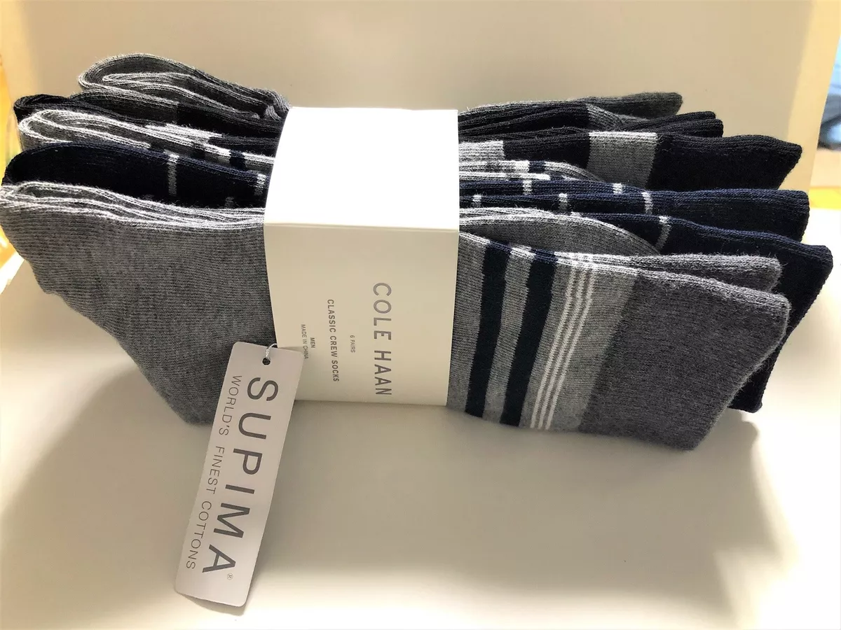 Costco Korea Cole Haan Men's Classic Crew Socks 6 Pair