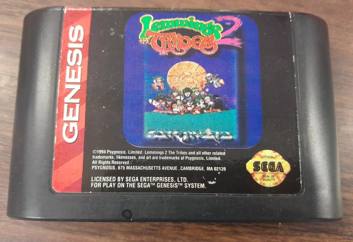 Lemmings 2 The Tribes - Sega Genesis 1994 Game Cartridge Only - Tested  Authentic