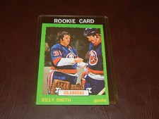 1973-74 Topps Hockey Billy Smith Rookie Card #162 NY Islanders. rookie card picture