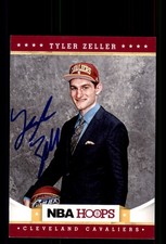 Signed Basketball Card Auto Tyler Zeller 2012-13 Hoops #289 Cleveland Cavaliers