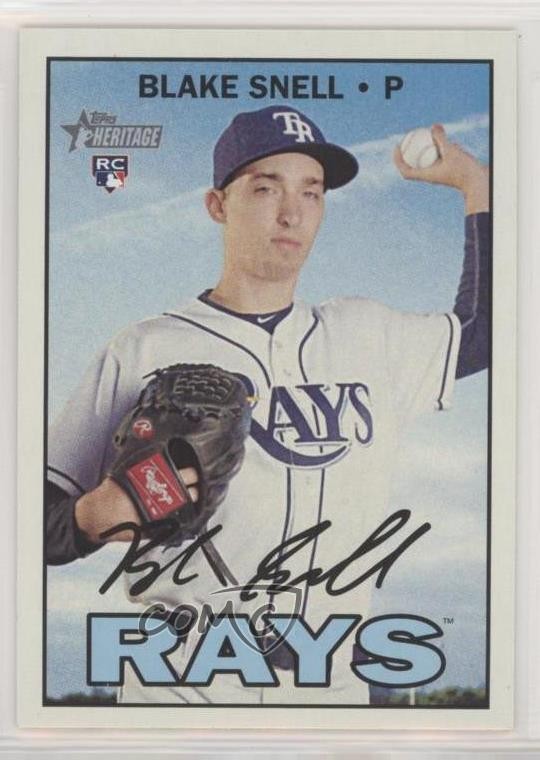 2016 Topps Heritage High Number Short Print Blake Snell #705 1b7
