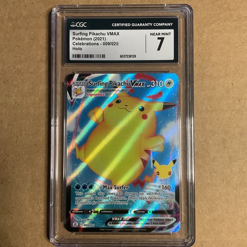 Surfing Pikachu VMAX graded CGC 7 for sale on eBay