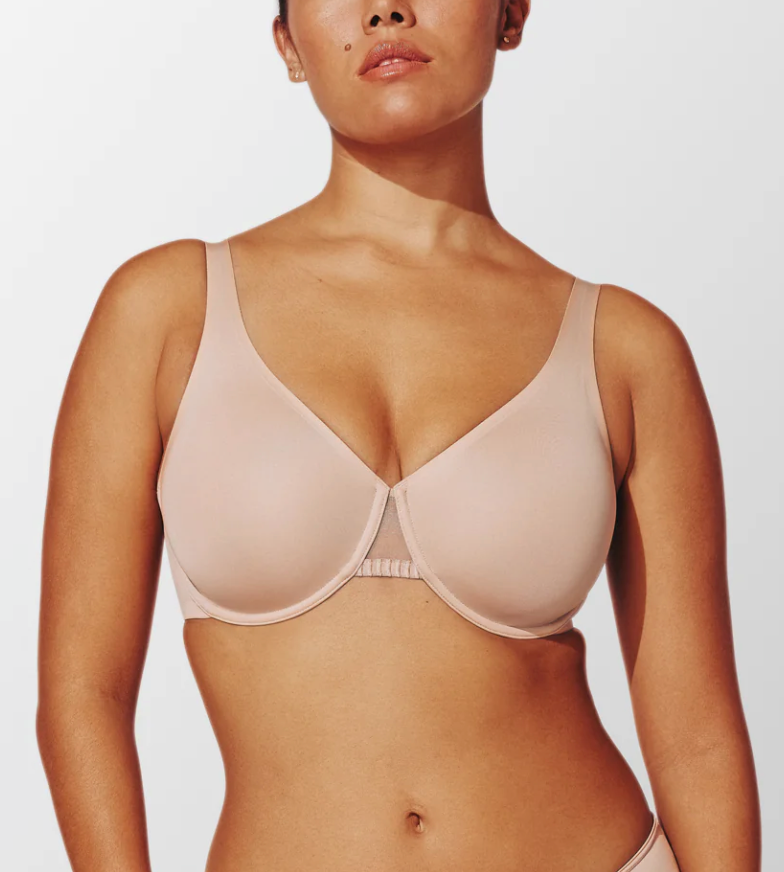 Thirdlove 34E Classic Unlined 24/7 Minimizer Bra NWOT Taupe