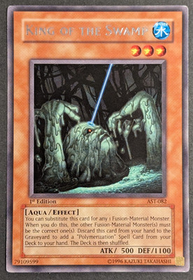 Yugioh TCG - 1x King of the Swamp - AST-082 - LP - 1st Edition Ancient Sanctuary