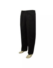 Mens Rugby Trousers Elasticated Waist Pants Pull On Smart Casual Black Navy New