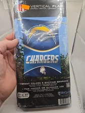 Wincraf NFL Factory Sealed San Diego Chargers 27"x37" Vibrant Vertical Team Flag