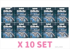 GILLETTE SENSOR EXCEL SINGLE ITEM SHAVING BLADE REPLACEMENT 10 PCS BLADE X10 SET