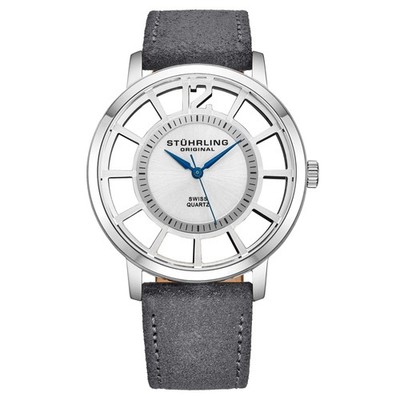 Symphony Grey/Leather/Silver Dial/Silver Case | Silver Dial Wristwatch 388S2.04