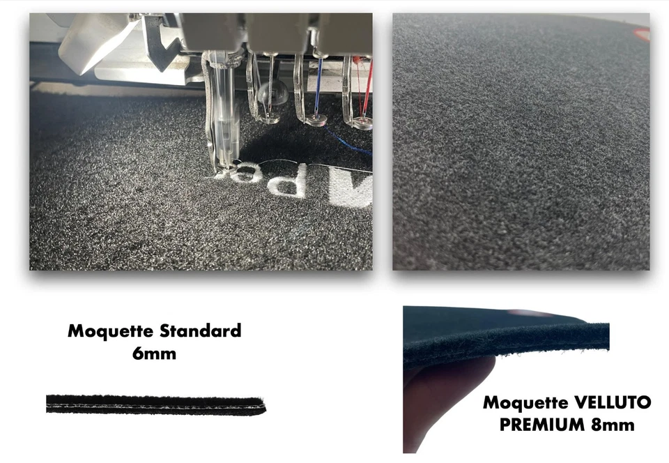 Tappetini auto per Alfa Romeo Giulietta 2010-2016 modello Vincenzo mix - Immagine 2 di 4