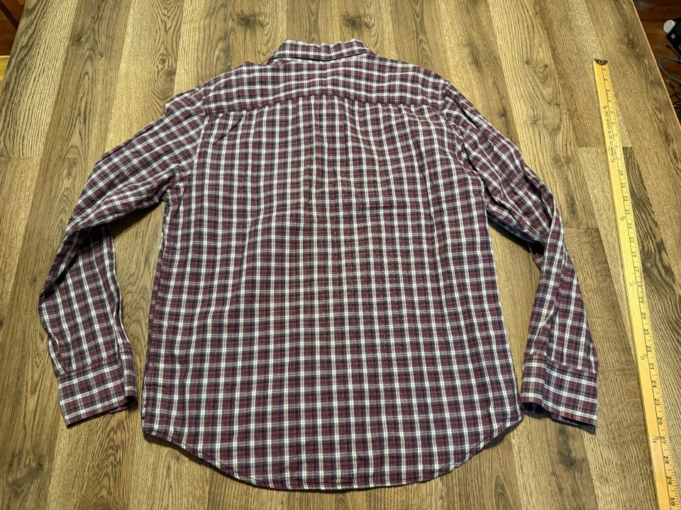 Mossimo Supply Co. Shirt Men's Medium Red White Black Long Sleeve Button Up - Image 2 of 4