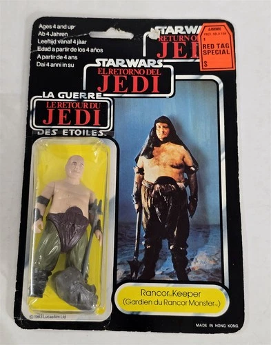 A-928 MINT ON CARD VINTAGE 80'S KENNER STAR WARS TRILOGO 70 BACK RANCOR KEEPER