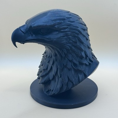 3D Eagle Head Figurine   Detailed, Durable, Patriotic 3D Printed Sculpture